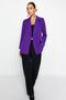 Purple Oversize Lined Woven Blazer Jacket TWOAW20CE0130