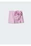 Pleated Maxi Floral Skirt - 3