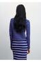 Round Neck Striped Sweater - 4