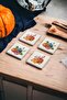 Pumpkin Fall, Pumpkin Autumn Themed Natural Stone Travertine Coasters Set of 4