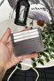 Gray Credit Card Holder Ultra Thin Card Holder, Genuine Leather Card Holder with Minimalist Gift Box |   Ducal - 3