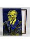 Mustafa Kemal Atatürk Signature Fenerbahçe Yellow and Navy Blue Canvas Painting Ar030144 - 2