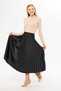 Black Leather Look Slim Pleated Skirt, Special Occasion Skirt, Pleated Skirt, Hijab Skirt, Hijab Clothing - 6