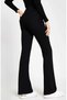 JNX Black Flare Leg Power Lycra Women's Flare Jean Trousers - 2