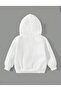 Kids Hooded White Friend Bears Printed Sweatshirt - 2