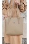 JUSTPOLO WOMEN SAND LARGE SIZE 4 COMPARTMENT SHOULDER BAG TOTE BAG - 4