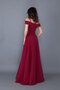 Burgundy Maxi Length Shoulder Detail Strappy Flared Dress - 5
