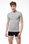 Grimelange 2 Pack Men's Crew Neck Short Sleeve Cotton T-Shirt 093 - 2