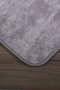 Nova Gray Large Size 80X150 + 50X80 cm 2-Piece Bathroom Rug Set Non-Slip Base Toilet Set - 2