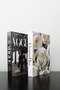 2-Piece Decorative Book Box Set with Two Women & White Rose Theme