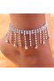 Women's anklets with stone fringe - 2