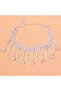 Women's anklets with stone fringe - 3