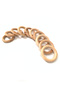 50 Pieces 5cm Raw - Natural Wooden Ring, Teether, 50mm - 2