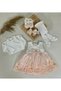 Baby Girl 0-6 Months Wedding Dress Set of 5 Mevlütluk Set Lace Dress - 8