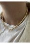 Gold Color Full Round Dorica Necklace - 3