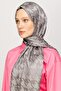 Houndstooth Pattern Shiny Jacquard Shawl - 6