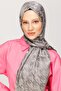 Houndstooth Pattern Shiny Jacquard Shawl - 7