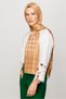 Houndstooth Pattern Shiny Jacquard Shawl - 2