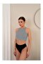 Murana Model Seamless Gathering Bustier Crop Seamless Model Sports Crop Gray Color - 4