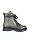 240804-Z Green Fur Leather Women's Flat Boots