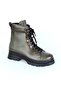 240804-Z Green Fur Leather Women's Flat Boots - 2
