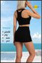 Women's Black Mini Tights Sea Pool Shorts and Daily Use Firming Fit Look 1080 - 7