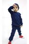 3-Piece Cotton Camisole Set with Navy Blue Corded Hat - 3