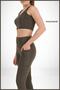 Women's Leggings Khaki High Waist Double Pocket Detailed Seasonal Recovery Sports & Casual 1057 - 3