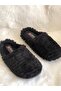 Plush Women's Winter Black Indoor Slippers - 3