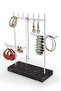 Premium Black and White Comprehensive Jewelry Stand - 3