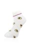 Pack of 6 Women's Patterned Colorful Quality College Booties Socks - 4