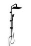 Fleko Black Spiral Kitchen, Bathroom and Sink Faucet and Head Shower Set (Set of 4) - 3