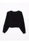 Square Neck Plain Long Sleeve Women's Blouse - 6