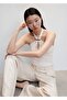 Metal Detailed Halter Neck Blouse - 5