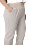 Plus Size Gabardine Stone Color Trousers with Elastic Waist and Pockets - 6