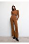 Flared Knitwear Trousers - 8