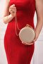 Women's Powder Fabric Round Evening Dress Evening Bag - 4