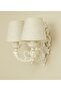 Ponti Double Zamak Metal Cream Sconce - with Natural Cream Cap