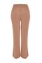 Vizon Mevsimlik Lastikli Yüksek Bel Pileli Wide Leg Dokuma Pantolon TBBSS22PL0448 - 11