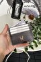 Gray Credit Card Holder Ultra Thin Card Holder, Genuine Leather Card Holder with Minimalist Gift Box |   Ducal