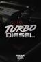 Turbo Diesel Lettering JDM Car-Motorcycle Windshield Label Sticker 28x11cm