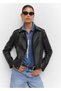 Leather look biker jacket - 21