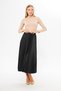 Black Leather Look Slim Pleated Skirt, Special Occasion Skirt, Pleated Skirt, Hijab Skirt, Hijab Clothing - 8
