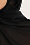 شال شيفون أسود فاخر وعملي جاهز - 4