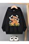 Children's Hooded Cool Kids Teddy Bear Printed Sweatshirt