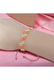 Miyuki Sand Bead Handcrafted Macrame Bracelet | Adjustable Bracelet | Orange White - 5
