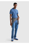 Men's Denim Regular Fit Short Sleeve Polo Tshirt Denim - 5