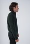 Khaki Men's Hairdressing Back Sleeve Thessaloniki Stand Collar Pocketed Knitwear Wool Cardigan Trıst-5298 - 2