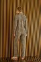 Women's Leopard Pattern Suede Front Buttoned Shirt Collar Long Sleeve Pajama Set - 3