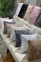Silver Leaf Plush Rabbit Rabbit Cushion Cover - Milk Coffee - 4